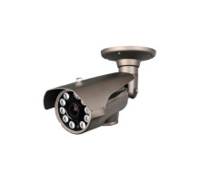 Cantek CT-W-CVI-IR10-1M-2812-B 720P HD-CVI IR Bullet Camera, 2.8-12mm, Dark Gray