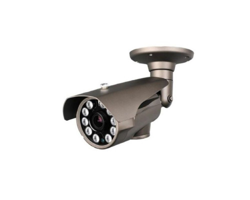 Cantek CT-W-CVI-IR10-2M-2812-B 1080P HD-CVI IR Bullet Camera, 2.8-12mm, Dark Gray