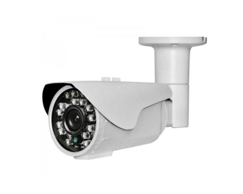 Cantek Plus CTP-TF19STB-2.8-W 1080p HD-TVI IR WDR Dual BNC Output Bullet Camera, 2.8mm Lens, White