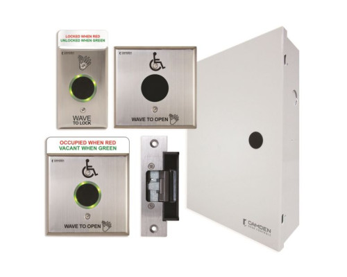 Camden Door Controls CX-WC16-PSFE Touchless Switch Restroom Kit, BiLingual