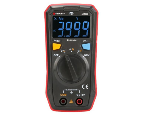 Triplett MM200 Compact Digital Multimeter with EBTN Display