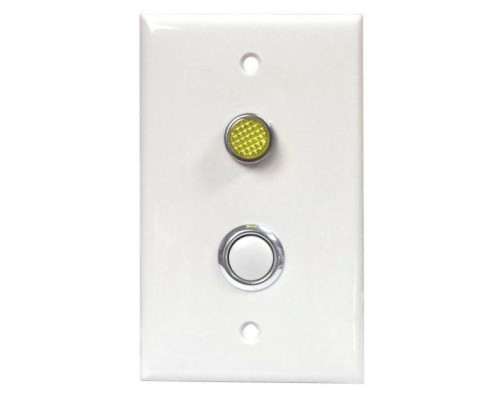 Alpha SF113LY 1-Gang Pushbutton+Yellow LED Station