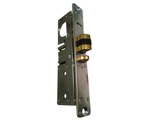 Adams Rite 4512-35-101-313 Standard Deadlatch with Bevel Faceplate and Strike in Dark Bronze Anodized