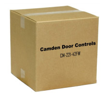 Camden Door Controls CM-221-42FW ValueWave Switch, Stainless Steel Double Gang Faceplate, 12/24VDC, 1 Relay in French