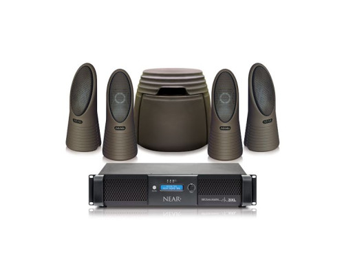 Bogen NEARSCAPES-1G44-1DSP Complete Outdoor Audio Speaker System with DSP Amplifier