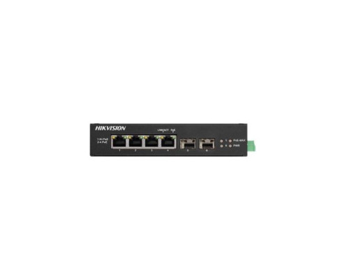 Hikvision DS-3T0506HP-E-HS 4-Port Gigabit Unmanaged Hardened PoE Switch