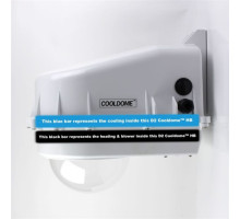 Dotworkz D2-CD-HB D2 Cooldome 12VDC Active Cooling and Heater Blower with Vandal Tough Clear Lens