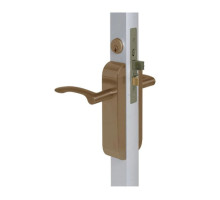 Adams Rite 2190-422-103-10B Dual Force Lock with Radius Strike, Exterior Trim Set and 1-1/2