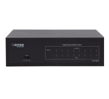 Ditek DTK-SW8P 8 Port Desktop Gigabit Ethernet Poe+ Switch 60W