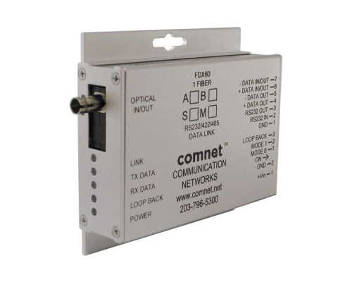 Comnet FDX60S1BM Small Size RS232/422/485 2&4W Data Transceiver