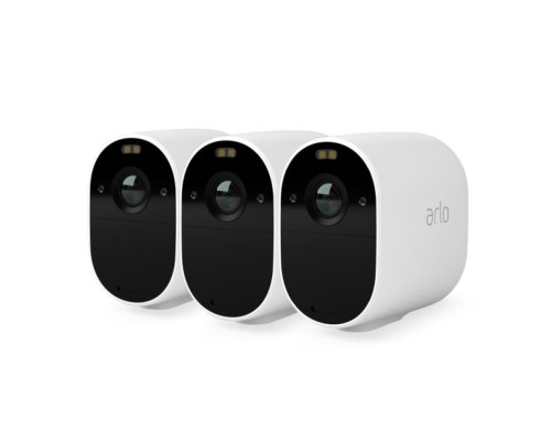 Arlo VMC2330-100NAS Wireless 1080p Color Night Vision Camera, 3 Pack, White