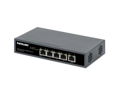 Intellinet 561808 PoE-Powered 5-Port Gigabit Switch with PoE Passthrough