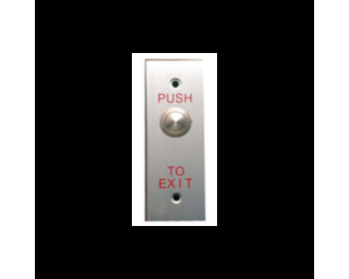 MDY Group ACPB40 Exit Push Button, Narrow Faceplate, Stainless Panel