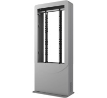 Peerless-AV KIPC2549B-S-3 Floor standing Portrait Back-to-Back Kiosk for Two 49