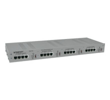 Hanwha Vision TEU-F16 16 Channel Ethernet over UTP Extender With Pass-Through PoE