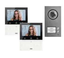 Urmet 1784-726 Two-Family Video Kit with Mikra2 Entry Panel