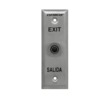 Seco-Larm SD-7101KBPE1Q Black pushbutton on Stainless-Steel Face Plate