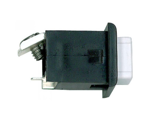 Alpha ST008 Pushbutton-Black/White-1 Screw