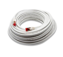 Triplett CAT6A-75WH CAT 6A 10GBPS Professional Grade, SSTP 26AWG Patch Cable 75' White