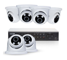 Cantek Plus PR6D2TB 6 Camera HD TVI Dome Security Camera System