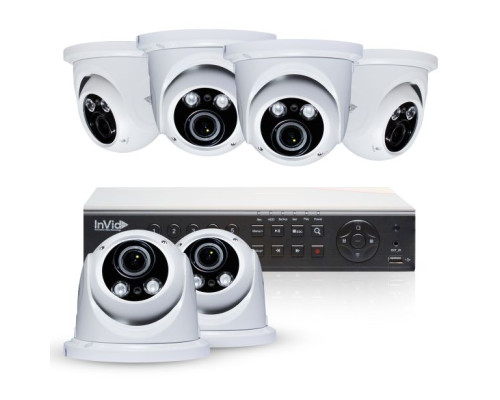 Cantek Plus PR6D2TB 6 Camera HD TVI Dome Security Camera System