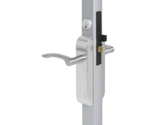 Adams Rite 2190-313-101-32D Dual Force Lock with Standard Flat Strike, Exterior Trim Set and 1-1/8