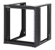 Intellinet 716185 19' Wall Mount Open Frame Network Rack, 9U, Front-hinged Swing Frame