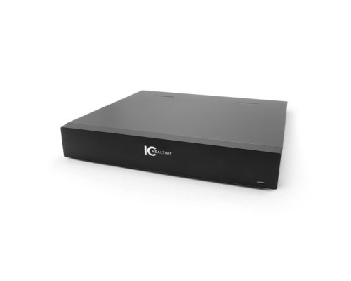 ICRealtime NVR-FX24POE-15U4K1 24 Channel 1.5U 24PoE 4K & H.265 Network Video Recorder, No HDD