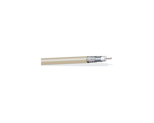 West Penn 25812IV0500 RG58/U 20 AWG plenum Cable 500 ft Ivory