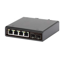 Intellinet 508995 Industrial 4-Port Gigabit Ethernet PoE++ Switch with 2 SFP Ports