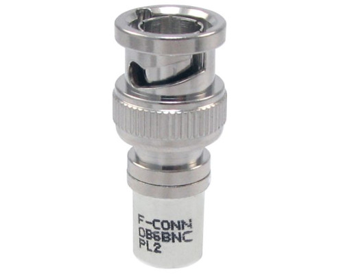 ICM Corp DB6BNCPL2 RG6 Plenum Double Bubble BNC Connector (Sizes 2)