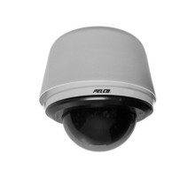 Pelco SD4E36-PG-0-X 540 TVL Day/Night Pendant Standard Smoked Network IP PTZ Camera, PAL, 36X, Light Gray