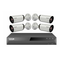 INVID1KIT-4 4 Camera Security Kit 2MP Bullet Cameras, 3TB