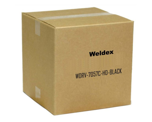 Weldex WDRV-7057C-HD-BLACK Color Day/Night Infra-Red Weatherproof Camera with Fixed Lens in a Black Housing