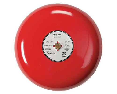 Interlogix 439D-8AW-R Fire Alarm Bell, 8', Hazardous Location, 24VDC, Red