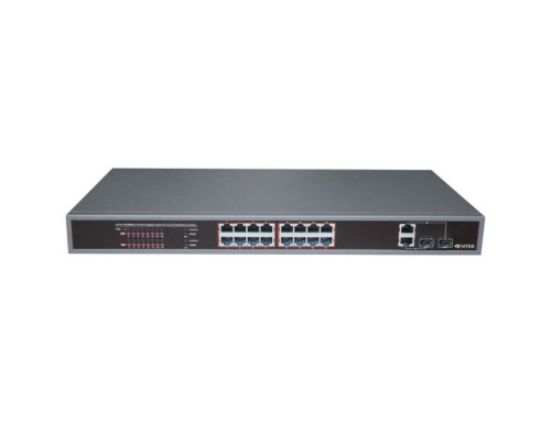 Vitek VT-16P250WS 16 Port Web Smart PoE Switch