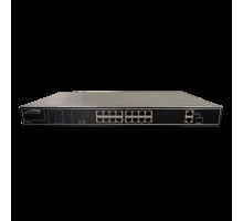 Speco P16S18G 18-port Gigabit Network Switch with 16-ports PoE