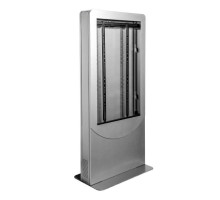 Peerless-AV KIPC2550B-S Floorstanding Back-to-Back Portrait Kiosk for Two 50