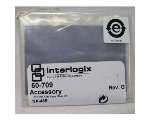 Interlogix NX-485 PIR Pet Alley Lens/Mask Kit for NX-480, 3-Pack