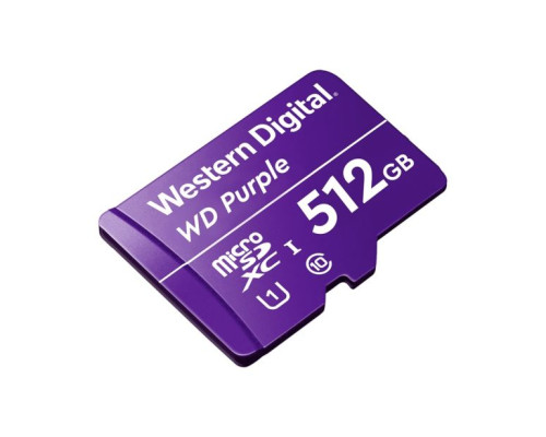 Avycon AVY-WDD512G1P0C WD Purple Surveillance 24/7 Drive, MicroSD Card, 512GB Capacity