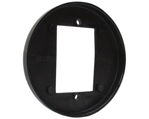 Camden Door Controls CM570B Surface Round, Shallow Depth, Flame and Impact Resistant Black Polymer (ABS)