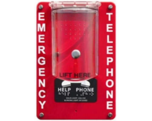 Alpha RCB2400RNCOV NEMA-4 PBX Refuge Call Box with Protective Cover