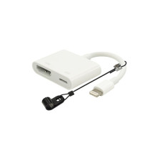 GoSimply Connect DO-D005 MFI Certified Apple® Lightning Pigtail Dongle Adapter