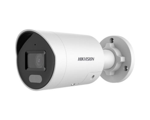 Hikvision DS-2CD2047G2-LU-4mm 4 Megapixel ColorVu Strobe Light and Audible Warning Fixed Mini Bullet Network Camera with 4mm Lens