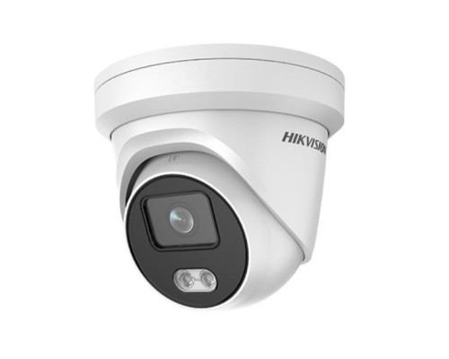 Hikvision DS-2CD2327G1-L-2-8mm 2 Megapixel ColorVu Fixed Turret Outdoor Network Camera with 2.8mm Lens