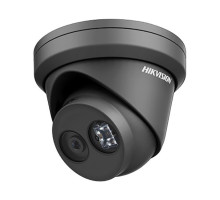 Hikvision DS-2CD2343G0-IB-4mm 4 Megapixel Outdoor Network IR Turret Camera, 4mm Lens, Black Housing