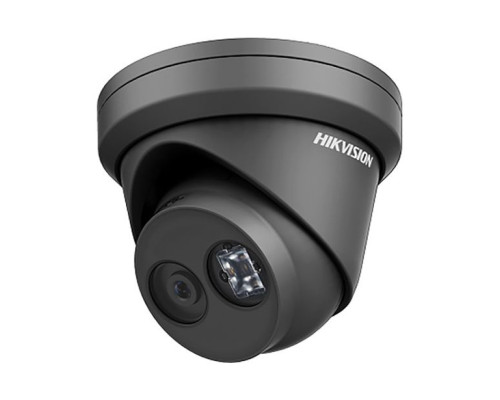 Hikvision DS-2CD2343G0-IB-4mm 4 Megapixel Outdoor Network IR Turret Camera, 4mm Lens, Black Housing