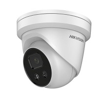 Hikvision DS-2CD2346G1-I-SL-2-8mm 4 Megapixel Indoor Network Dome Camera with Strobe Light and Audio Alarm, 2.8mm Lens