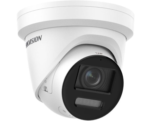 Hikvision DS-2CD2387G2-LSU-SL-2-8mm 8 Megapixel ColorVu Strobe Light and Audible Warning Fixed Turret Network Camera with 2.8mm Lens