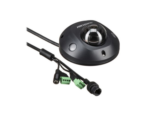 Hikvision DS-2CD2543G0-ISB-2-8mm 4 Megapixel Outdoor Network IR Mini Dome Camera, 2.8mm Lens, Black Housing